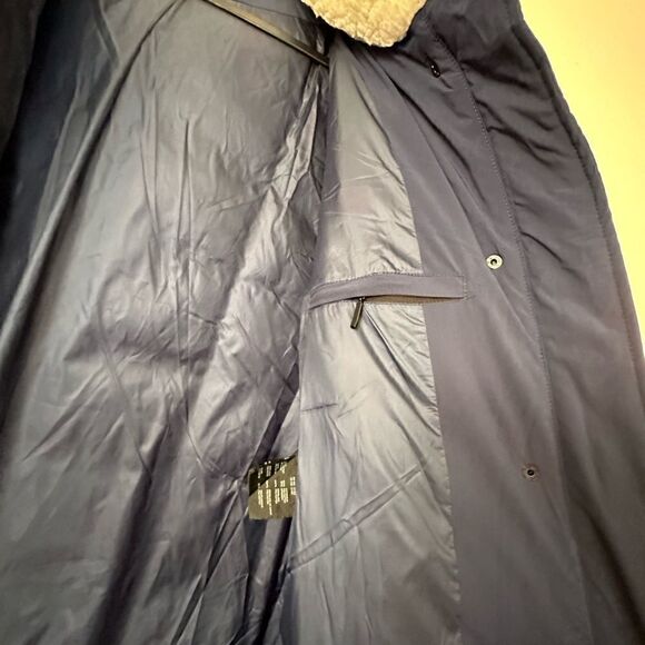 Marc  New York faux shearling lined hooded puffer coat size M - Picture 11 of 14